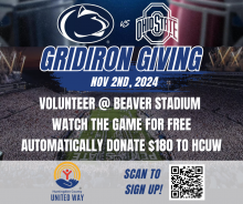 Penn State v Ohio State Volunteering 