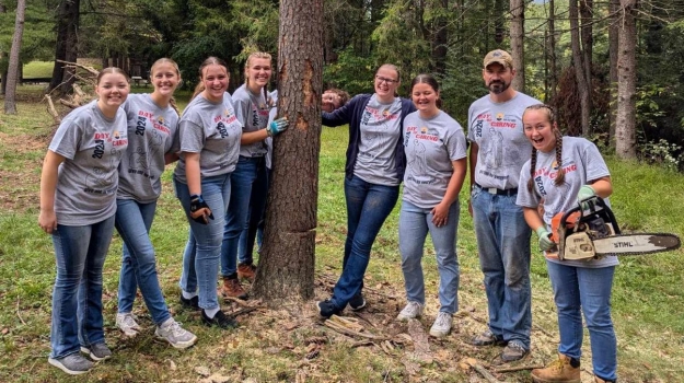 group of volunteers